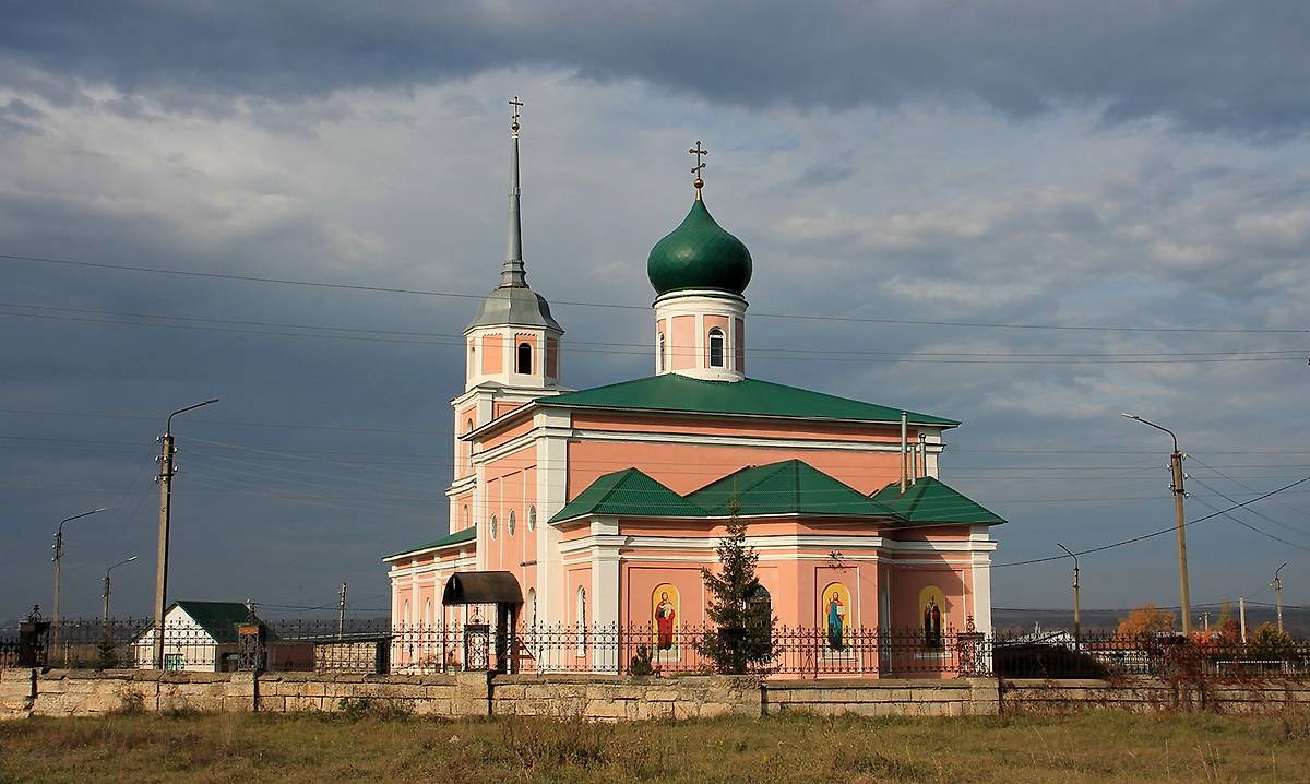 фасады. Церковь Димитрия Солунского в Ольшанце, Елец (Елецкий район и г. Елец, Липецкая область)