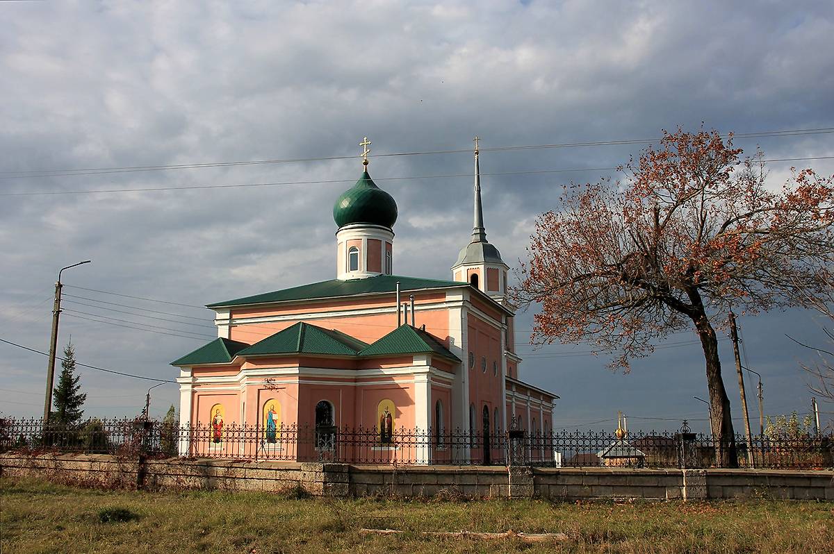 фасады. Церковь Димитрия Солунского в Ольшанце, Елец (Елецкий район и г. Елец, Липецкая область)