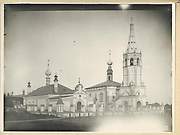 Храмовый комплекс. Церкви Николая Чудотворца и Рождества Христова, Рождественская церковь слева. Начало XX века., Суздаль, Суздальский район, Владимирская область