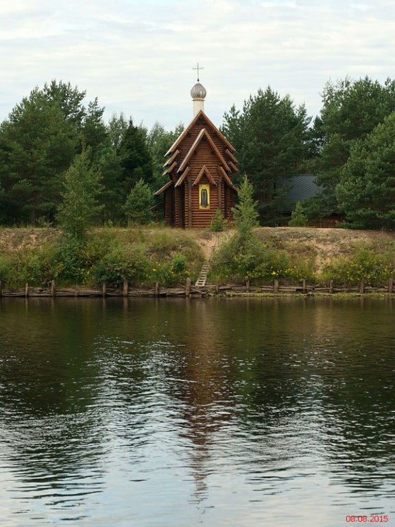 Часовня Александра Свирского, Мандеры, урочище (Лодейнопольский район, Ленинградская область). общий вид в ландшафте