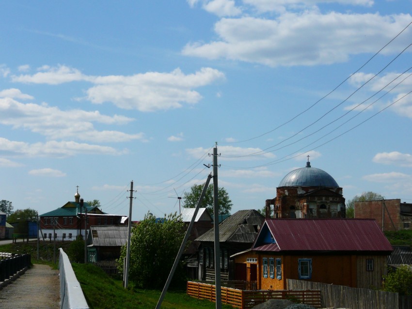 Кленовское. Молитвенный дом Николая Чудотворца. общий вид в ландшафте