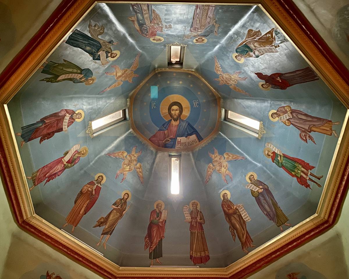 Свод храма, интерьер и убранство. Церковь Екатерины Александрийской, Сростки (Бийский район и г. Бийск, Алтайский край)