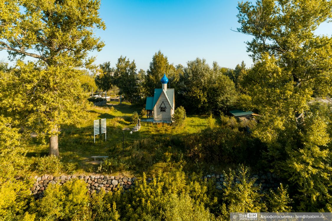 Часовня Василия Великого, Рыбинск (Рыбинск, город, Ярославская область). общий вид в ландшафте