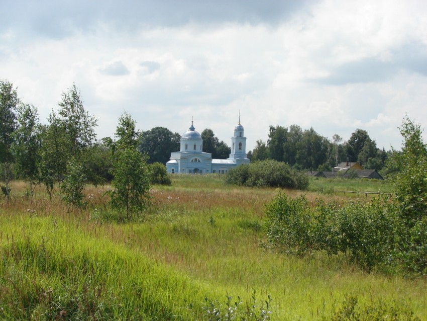 Церковь Илии Пророка, Шестаково (Кардымовский район, Смоленская область). общий вид в ландшафте