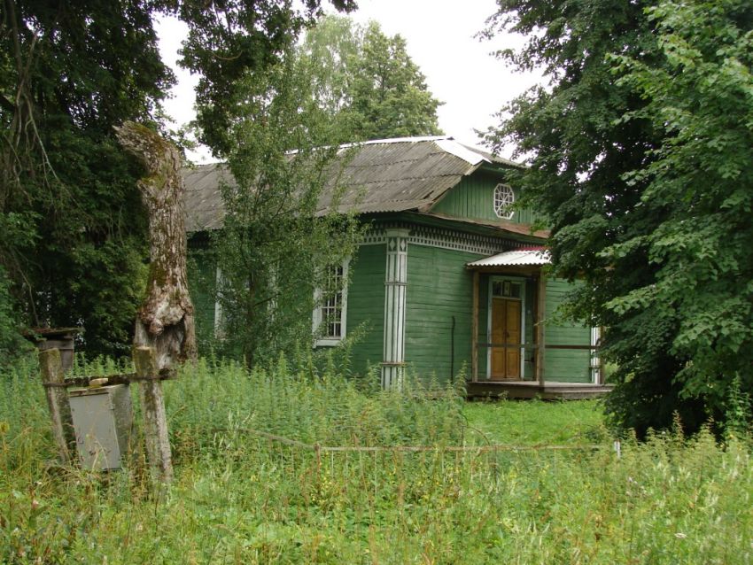 Новое Заселье. Церковь Николая Чудотворца. общий вид в ландшафте