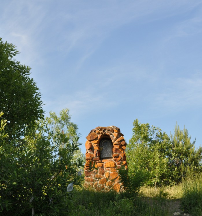 Неизвестная часовня, Дретово (Козельский район, Калужская область). общий вид в ландшафте, Неизвестная часовня.