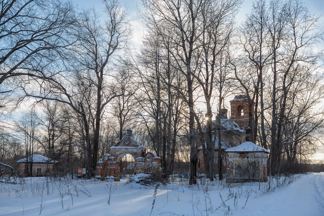 Курышино. Церковь Сретения Господня. фасады