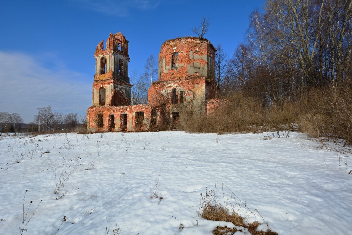 Ермово. Церковь Рождества Пресвятой Богородицы. фасады, Вид с юго-востока