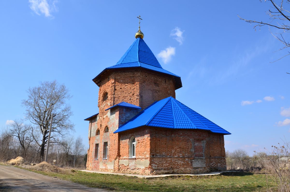 Церковь Тихвинской иконы Божией Матери, Стрельня (Сухиничский район, Калужская область). фасады