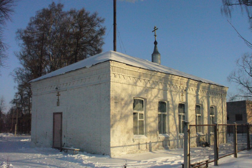 Церковь Преображения Господня (временная), Бояркино (Озёрский городской округ, Московская область). общий вид в ландшафте
