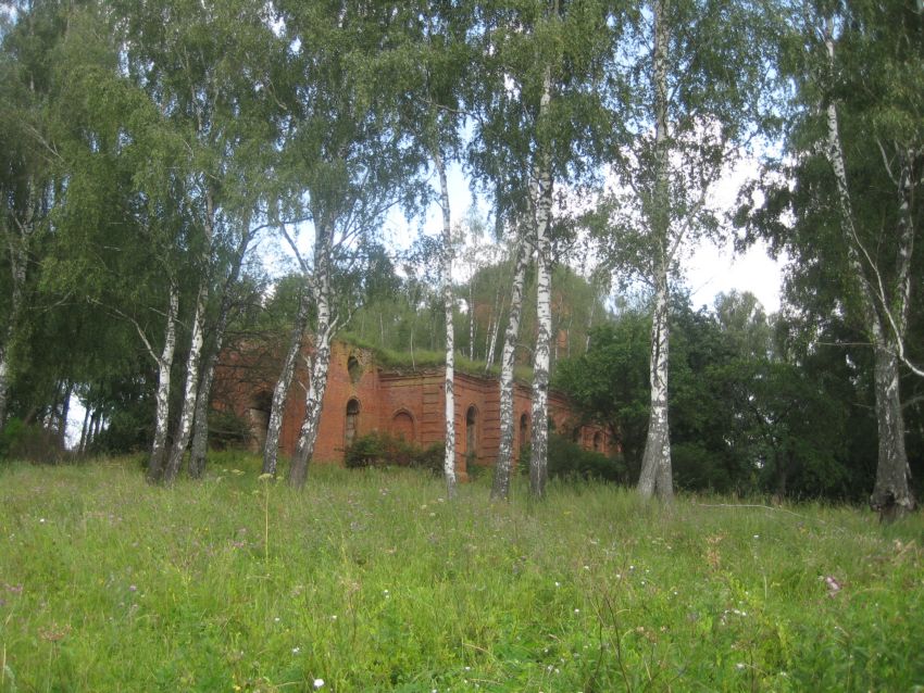 Церковь Рождества Христова, Рождествено (Сухиничский район, Калужская область). общий вид в ландшафте
