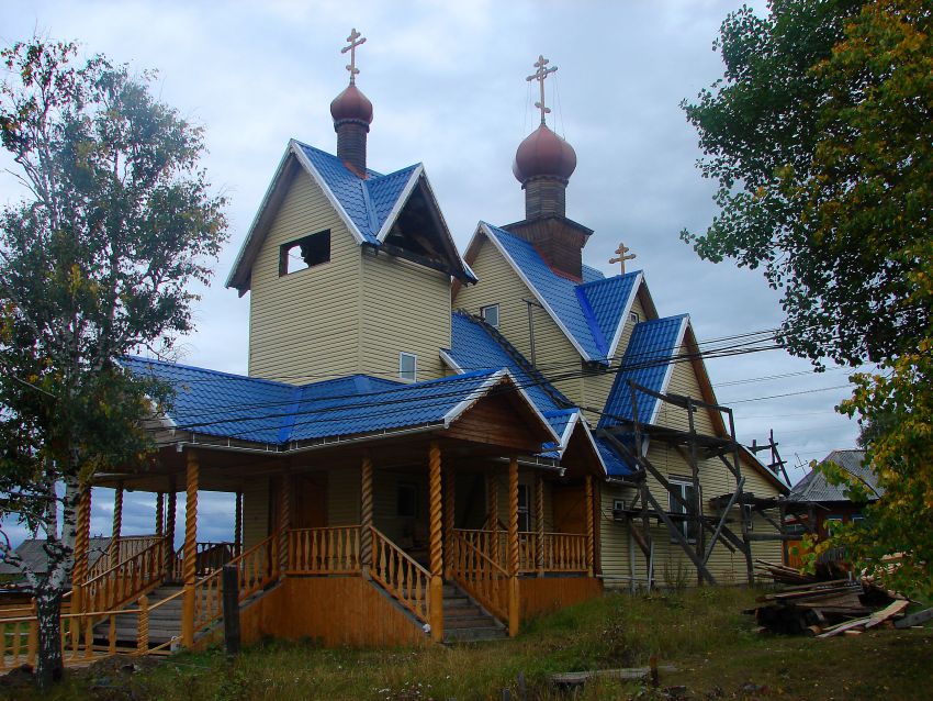 Церковь Николая Чудотворца, Гари (Гаринский район (Гаринский ГО), Свердловская область). общий вид в ландшафте