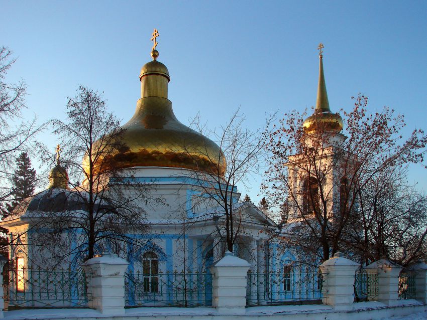 Церковь Петра и Павла, Талица (Талицкий район (Талицкий ГО), Свердловская область). общий вид в ландшафте