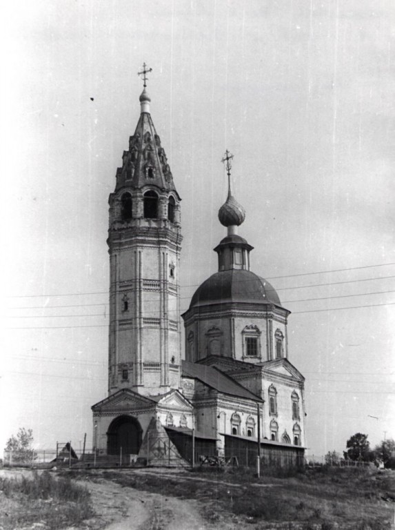 Церковь Георгия Победоносца, Ярышево (Гаврилово-Посадский район, Ивановская область). архивная фотография, Вид с юго-запада. Паспорт ОКН 