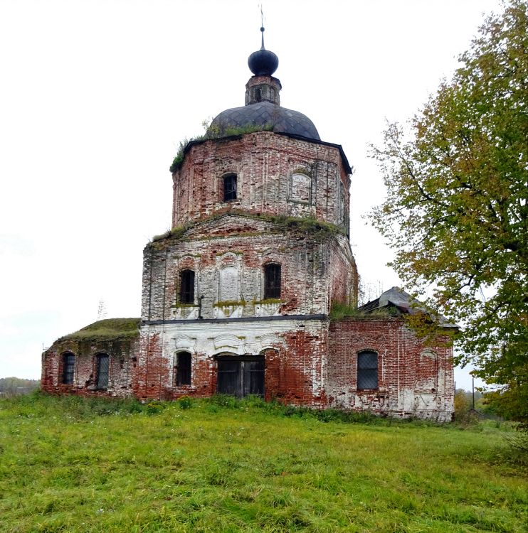 Церковь Димитрия Солунского, Лобцово (Гаврилово-Посадский район, Ивановская область). фасады