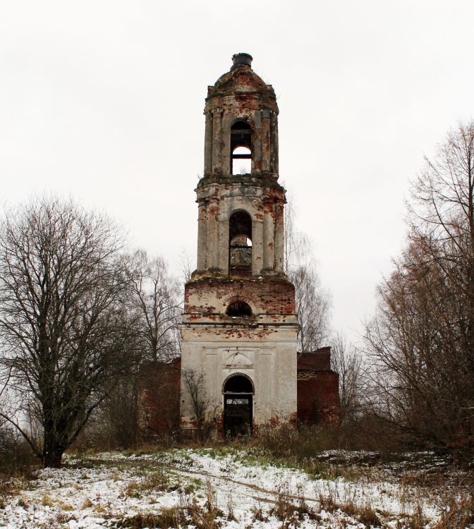 Коршево (Малое Новоселье, Бакланово). Церковь Воскресения Словущего. фасады