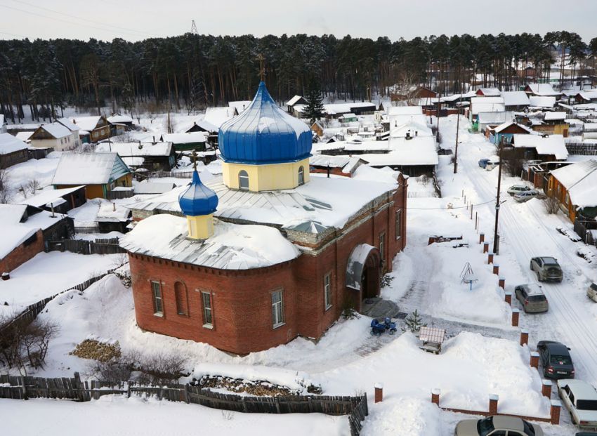 Церковь Сорока мучеников Севастийских, Камышлов (Камышлов (Камышловский ГО), Свердловская область). общий вид в ландшафте