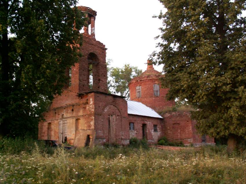 Церковь Никиты мученика, Чермошное (Измалковский район, Липецкая область). фасады, Никитская церковь. Вид с юго-запада