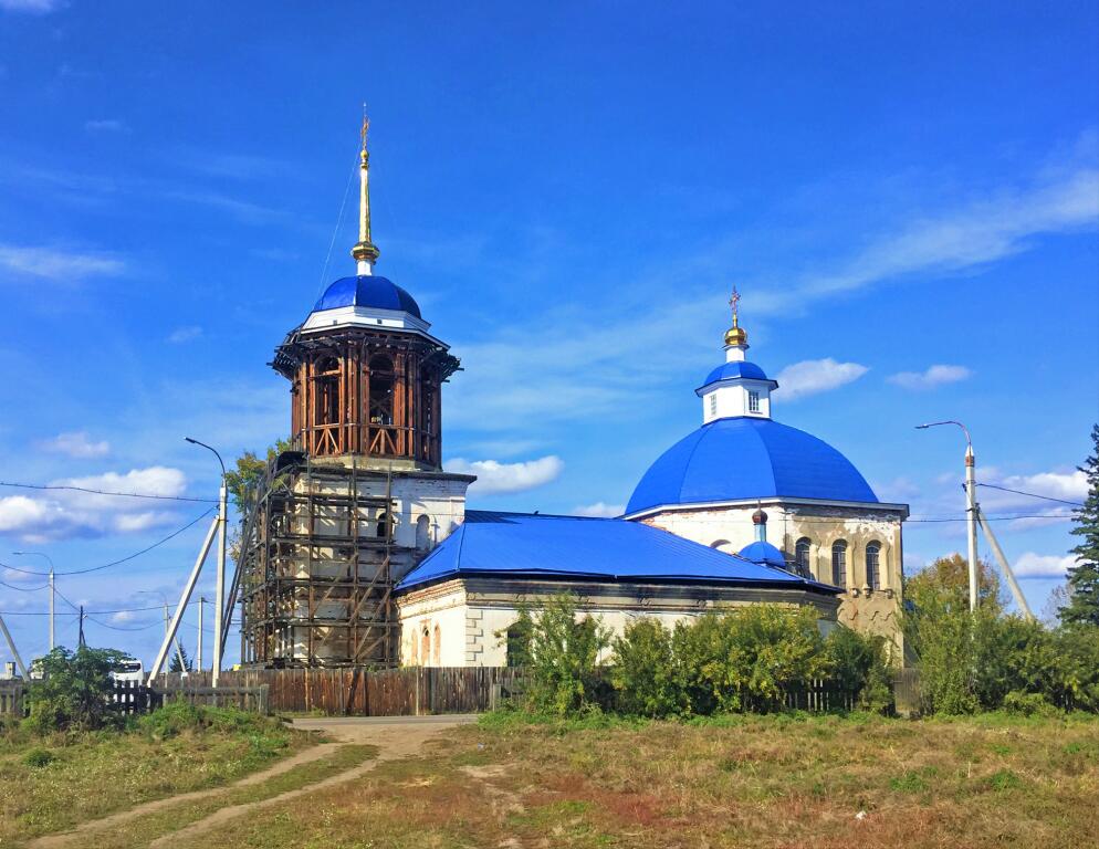Церковь Успения Пресвятой Богородицы, Оек (Иркутский район, Иркутская область). документальные фотографии, Вид с юга
