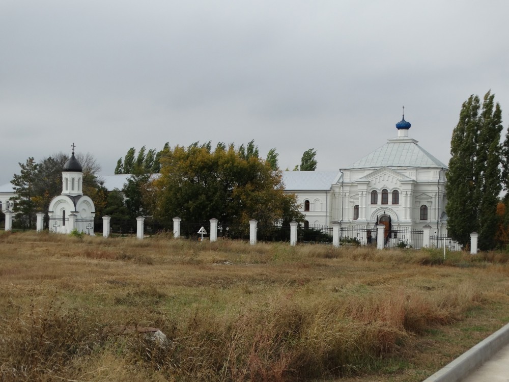 Дубовка. Вознесенский женский монастырь. общий вид в ландшафте