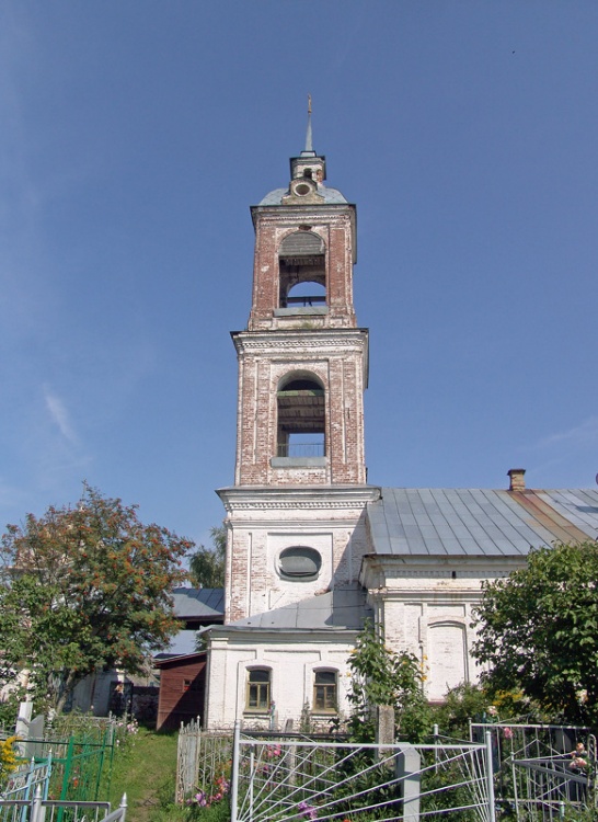 Церковь Николая Чудотворца, Никольское (Некрасовский район, Ярославская область). фасады, Колокольня