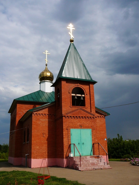 Церковь Рождества Иоанна Предтечи, Подлесное (Марксовский район, Саратовская область). общий вид в ландшафте
