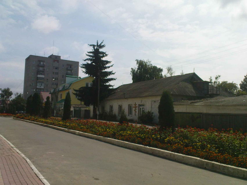 Церковь Николая Чудотворца, Бар (Жмеринский район, Украина, Винницкая область). дополнительная информация, Вид улицы Буняковского с церковью.