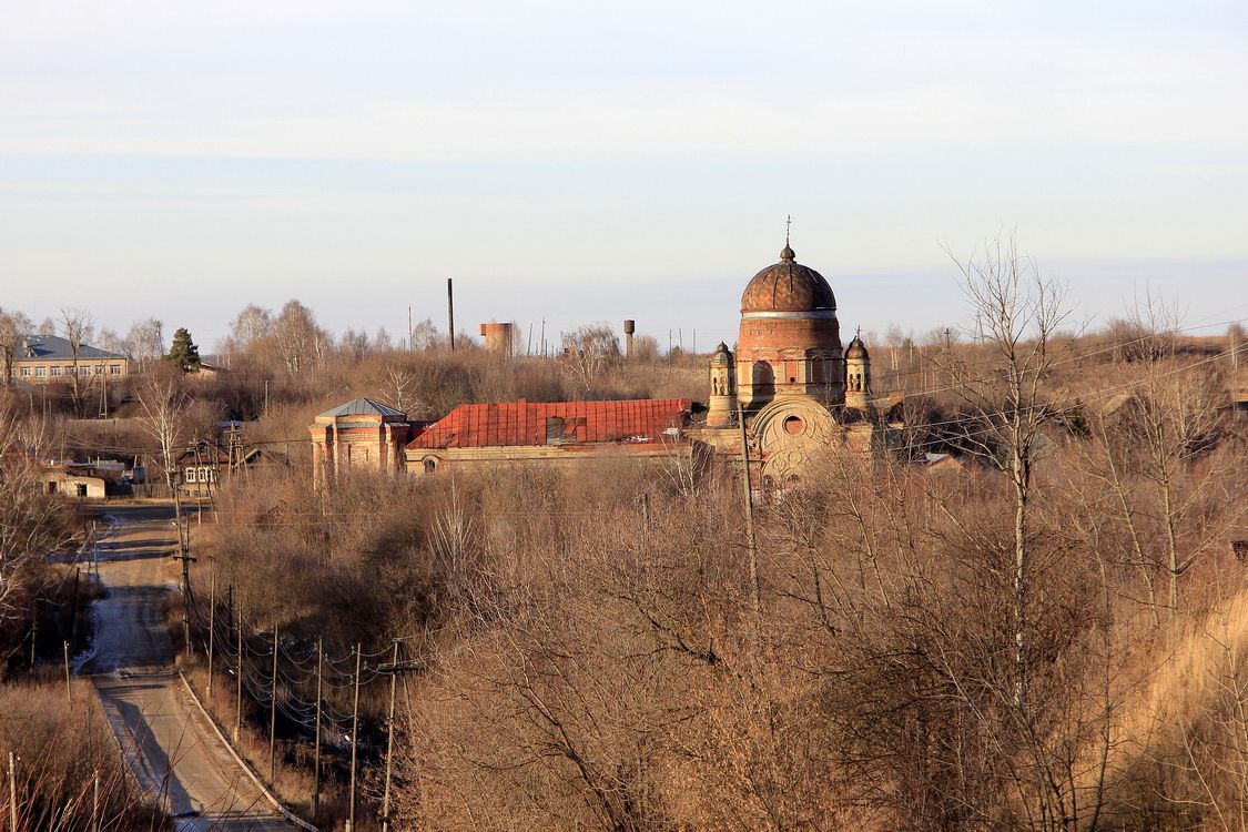 Церковь Рождества Христова, Шурма (Уржумский район, Кировская область). общий вид в ландшафте