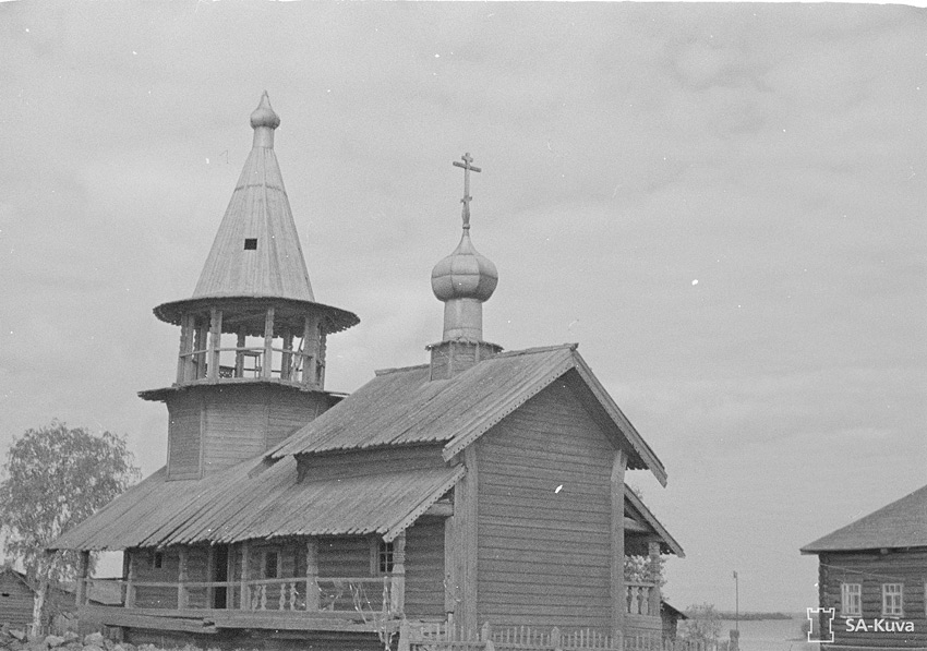 Часовня Петра и Павла, Насоновщина (Медвежьегорский район, Республика Карелия). архивная фотография, Фото из Архива финских вооруженных сил SA-kuva