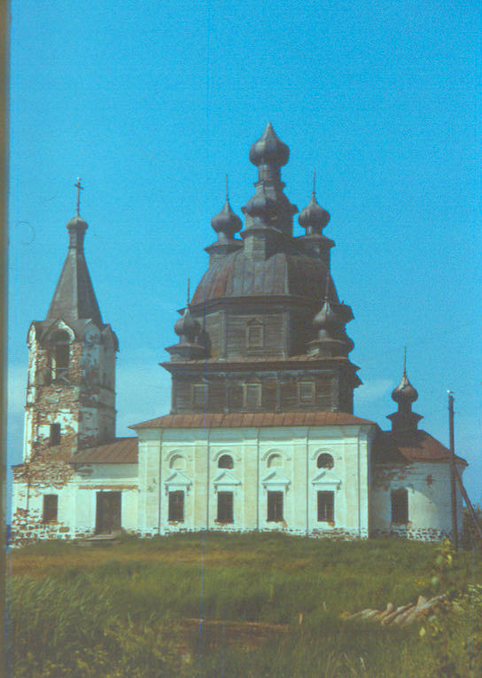 Сенная Губа. Церковь Николая Чудотворца. документальные фотографии, снимок сделан летом 1988