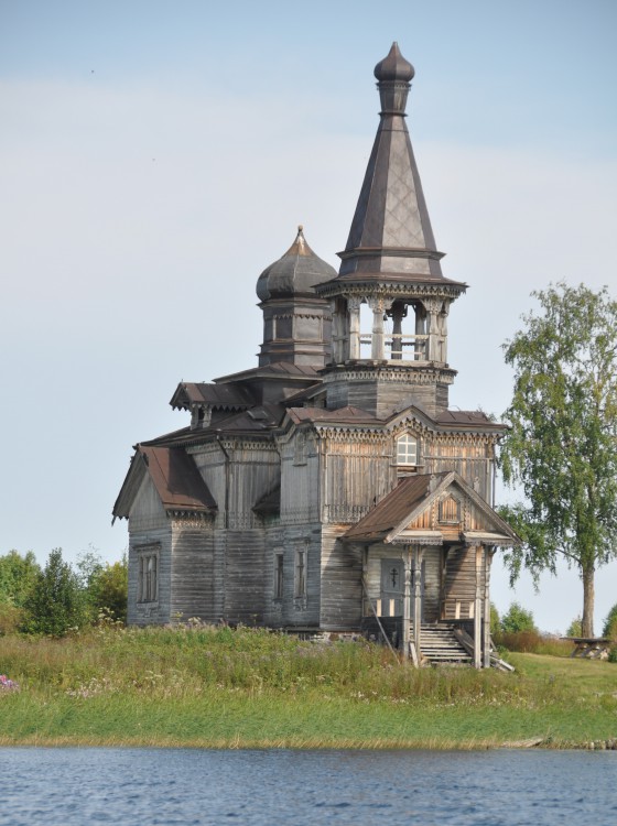 Церковь Иоанна Предтечи, Леликово (Медвежьегорский район, Республика Карелия). общий вид в ландшафте