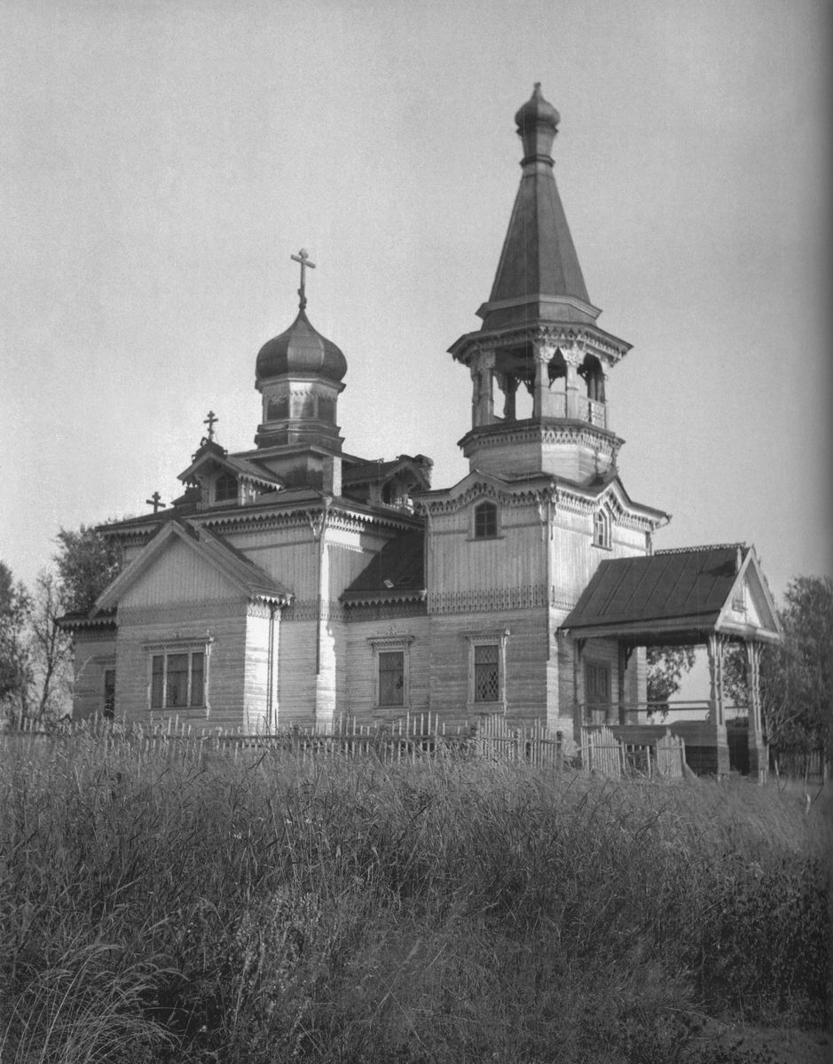 Церковь Иоанна Предтечи, Леликово (Медвежьегорский район, Республика Карелия). архивная фотография, Фото 1943 года из фондов Kansallisarkisto. Автор Lars Pettersson