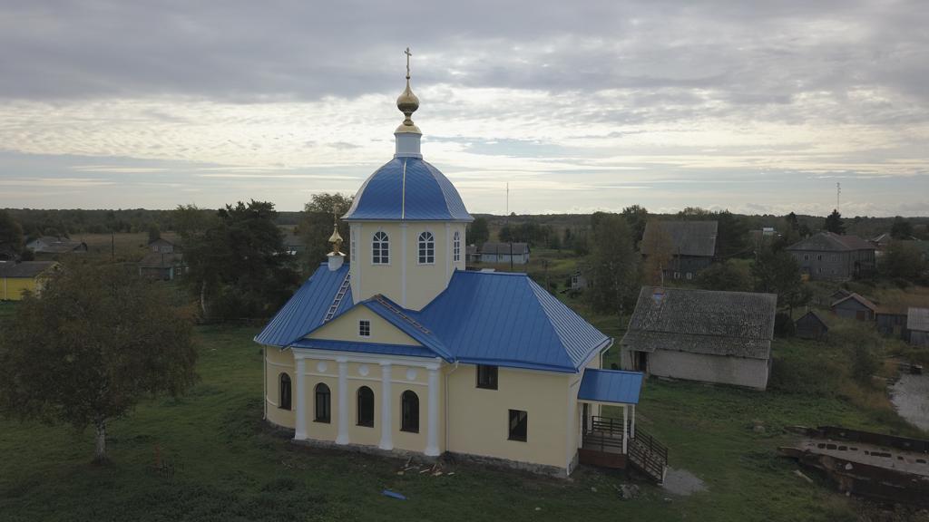 Сенная Губа. Церковь Тихвинской иконы Божией Матери. фасады, ООО СРК Искон