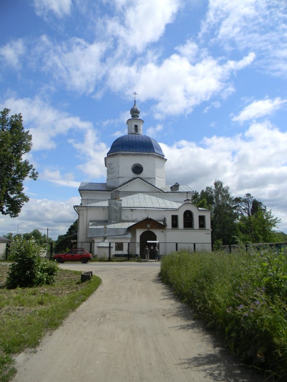 Богородское. Церковь Успения Пресвятой Богородицы. общий вид в ландшафте