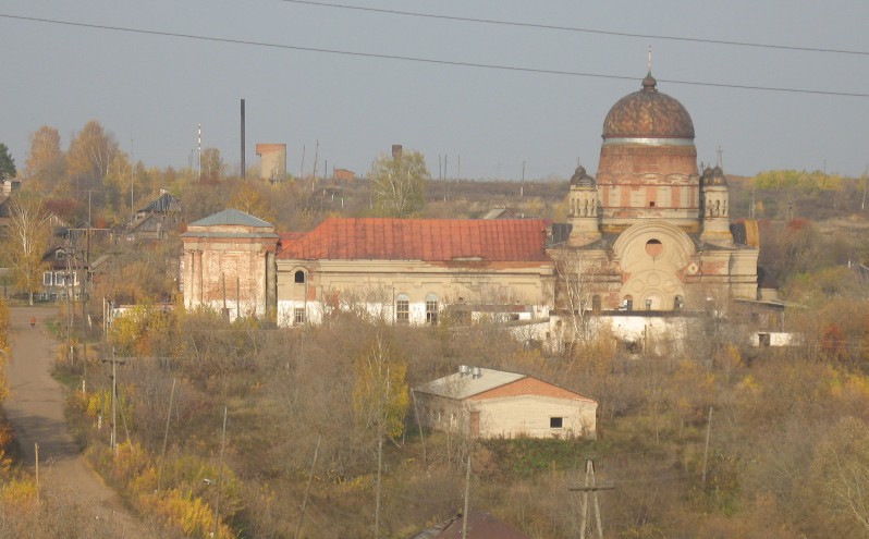 Церковь Рождества Христова, Шурма (Уржумский район, Кировская область). общий вид в ландшафте