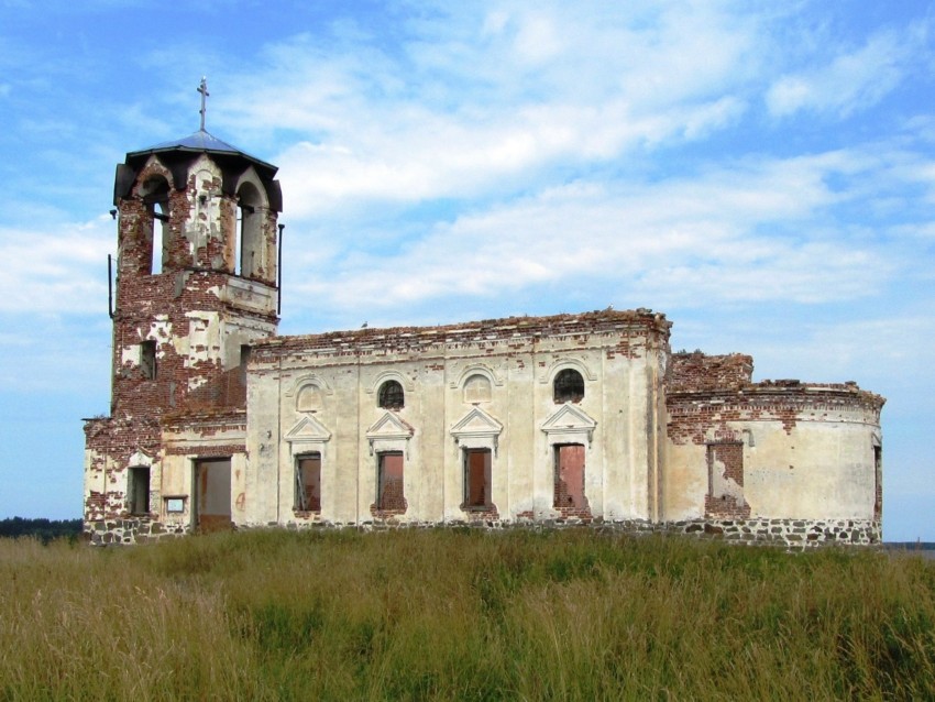Сенная Губа. Церковь Николая Чудотворца. фасады, вид с юго-востока