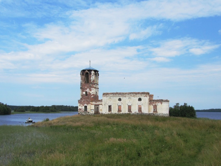Сенная Губа. Церковь Николая Чудотворца. фасады, вид с юга