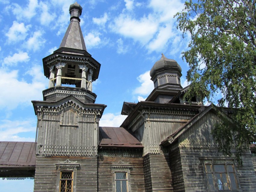 Церковь Иоанна Предтечи, Леликово (Медвежьегорский район, Республика Карелия). архитектурные детали, южный фасад (фрагмент)