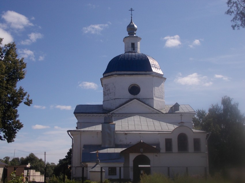 Церковь Успения Пресвятой Богородицы, Богородское (Ивановский район, Ивановская область). общий вид в ландшафте