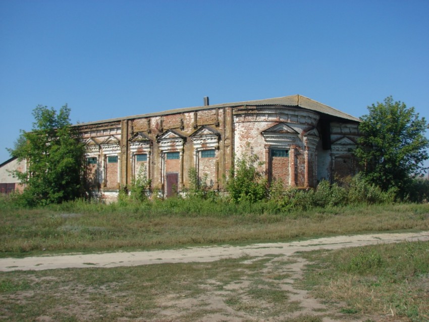 Церковь Казанской иконы Божией Матери, Сластуха (Екатериновский район, Саратовская область). общий вид в ландшафте
