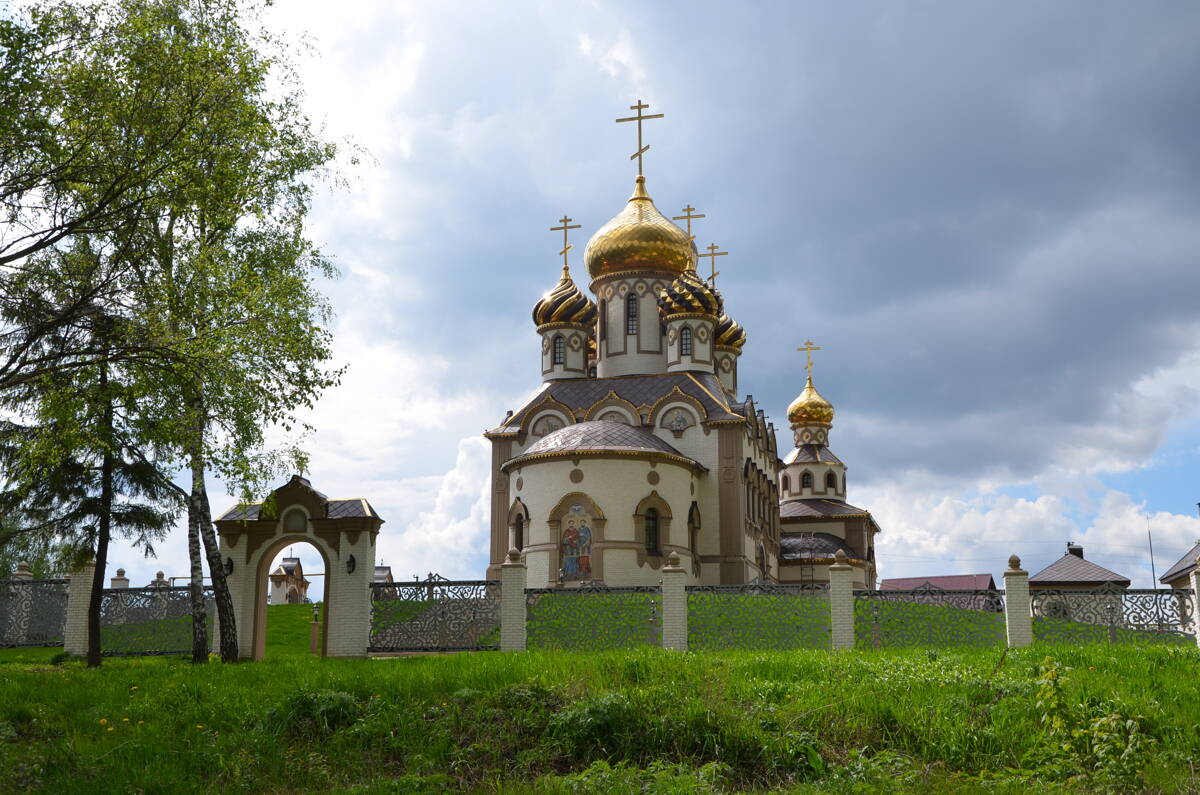 Церковь Космы и Дамиана, Вячка (Кирсановский район и г. Кирсанов, Тамбовская область). фасады, Общий вид с востока