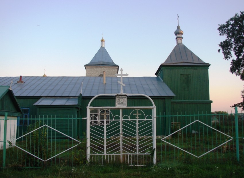 Церковь Троицы Живоначальной, Иноковка 2-я (Кирсановский район и г. Кирсанов, Тамбовская область). общий вид в ландшафте