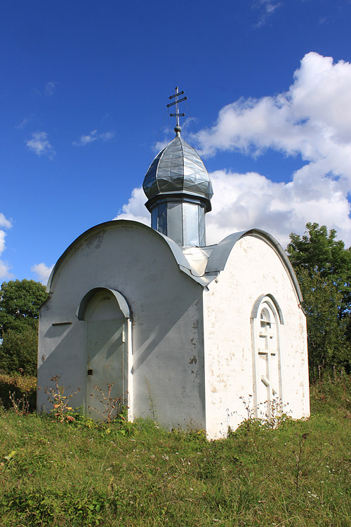 Часовня Ефрема Перекомского, Дубровка (Серговской СА) (Новгородский район, Новгородская область). фасады, Вид с юго-запада