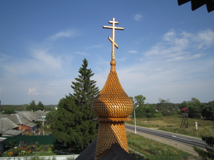 Часовня Разбойника благоразумного, Анишино (Венёвский район, Тульская область). архитектурные детали, Купол часовни.Фото с колокольни.