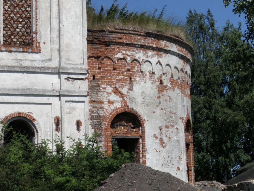 Владимирская Заоникиева пустынь. Собор Владимирской иконы Божией Матери, Лучниково (Вологодский район, Вологодская область). архитектурные детали, Фрагмент апсиды