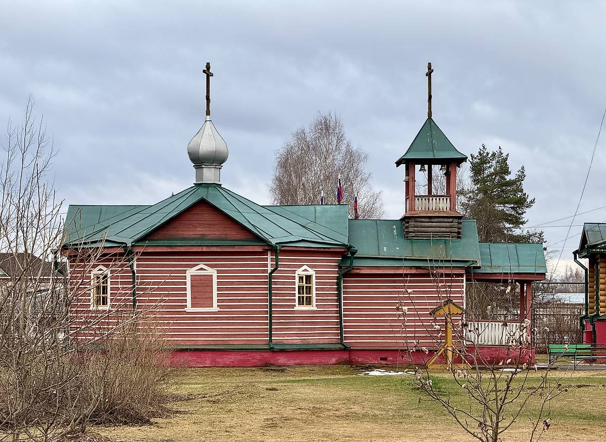 Вид с севера, фасады. Часовня Казанской иконы Божией Матери, Чагода (Чагодощенский район, Вологодская область)