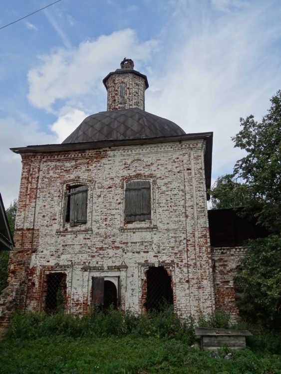 Церковь Сретения Господня, Колкач (Кирилловский район, Вологодская область). общий вид в ландшафте