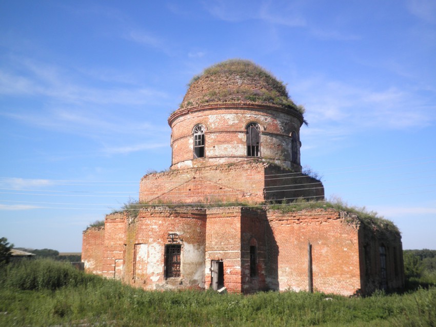 Церковь Николая Чудотворца, Киреевка (Суджанский район, Курская область). общий вид в ландшафте