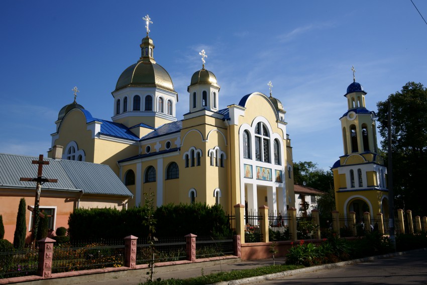 Церковь Петра и Павла, Жолква (Жолковский район, Украина, Львовская область). общий вид в ландшафте