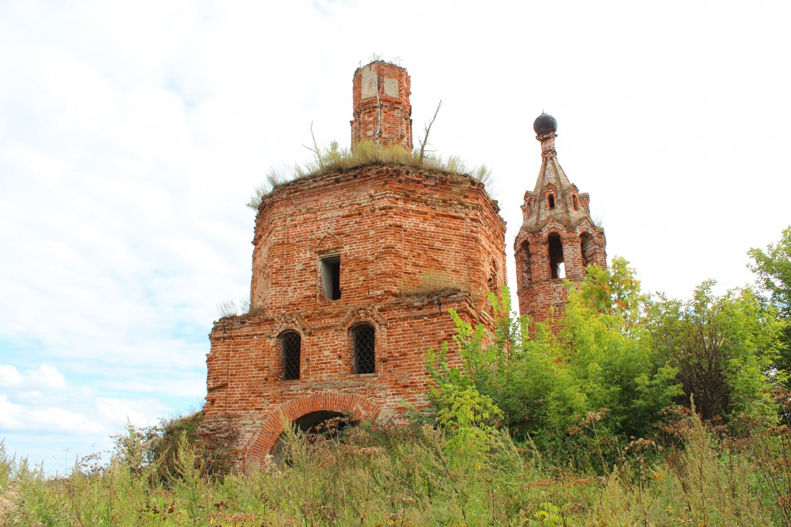 Церковь Воскресения Словущего, Марково (Суворовский район, Тульская область). фасады, Вид с северо-запада